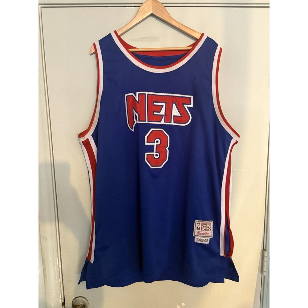 1992-93 Mitchell And Ness drazen petrovic New Jersey Nets Jersey Size 52 XXL